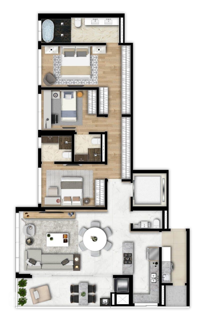 155 m²