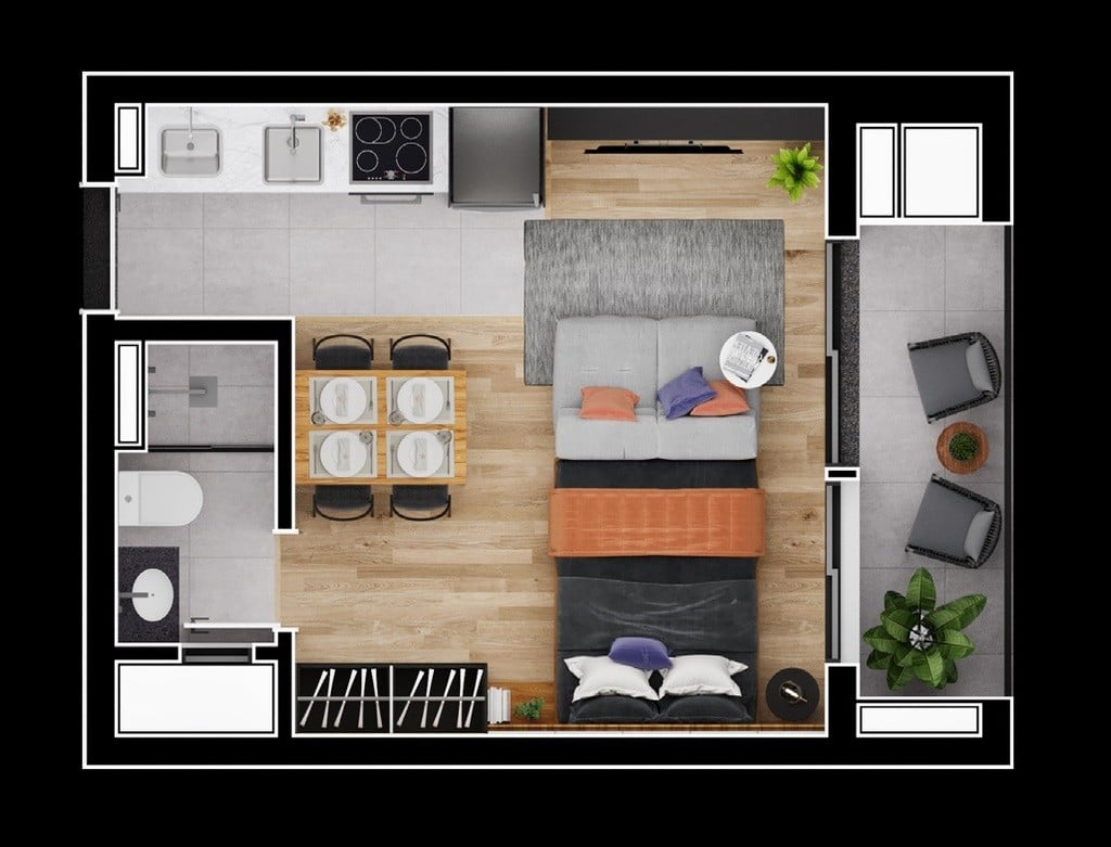 Foto do Apartamento com 2 quartos no Novo Mundo, Curitiba - foto 40