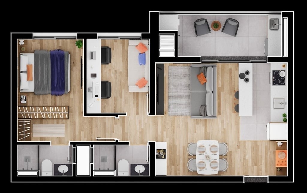Foto do Apartamento com 3 quartos no Novo Mundo, Curitiba - foto 43