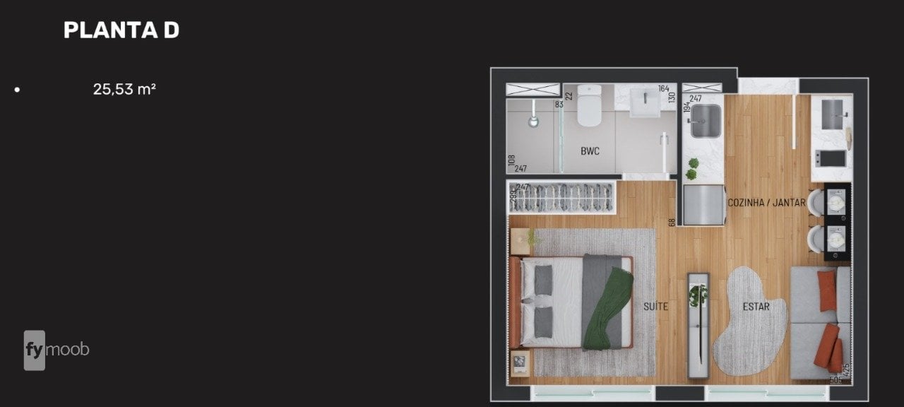 Foto do Apartamento com 1 quartos no Rebouças, Curitiba - foto 7