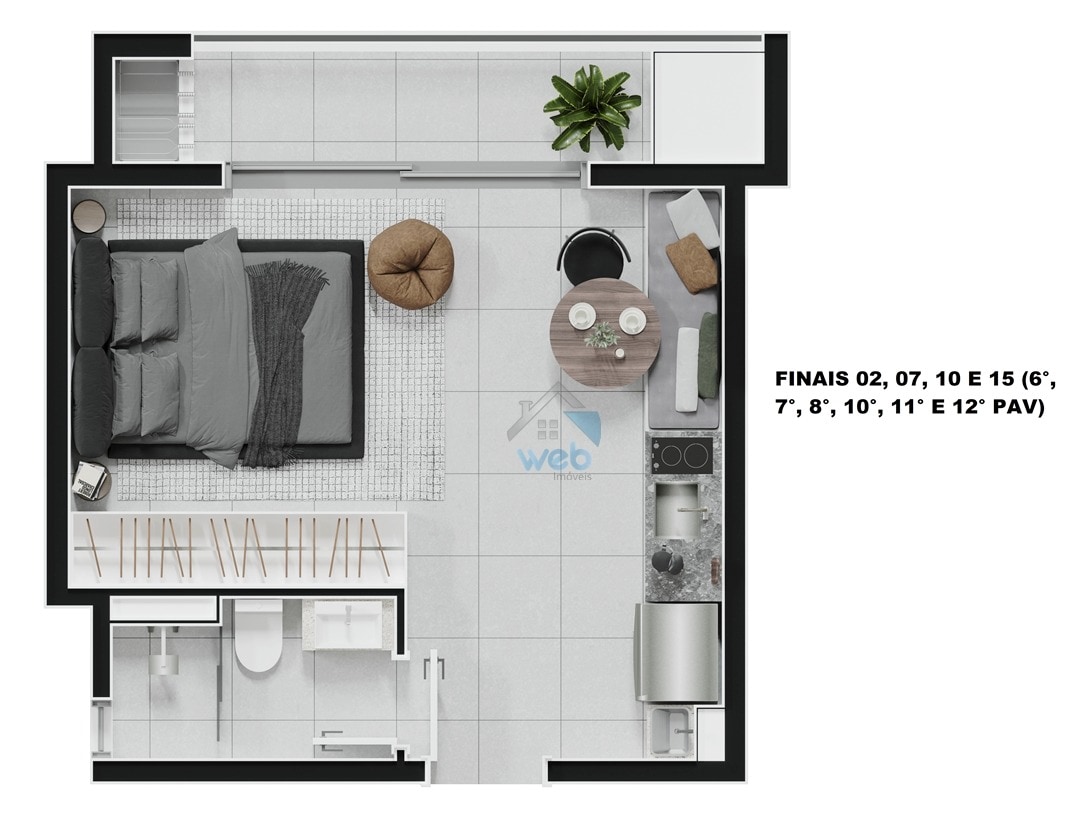 Foto do Apartamento com 1 quartos no Água Verde, Curitiba - foto 5