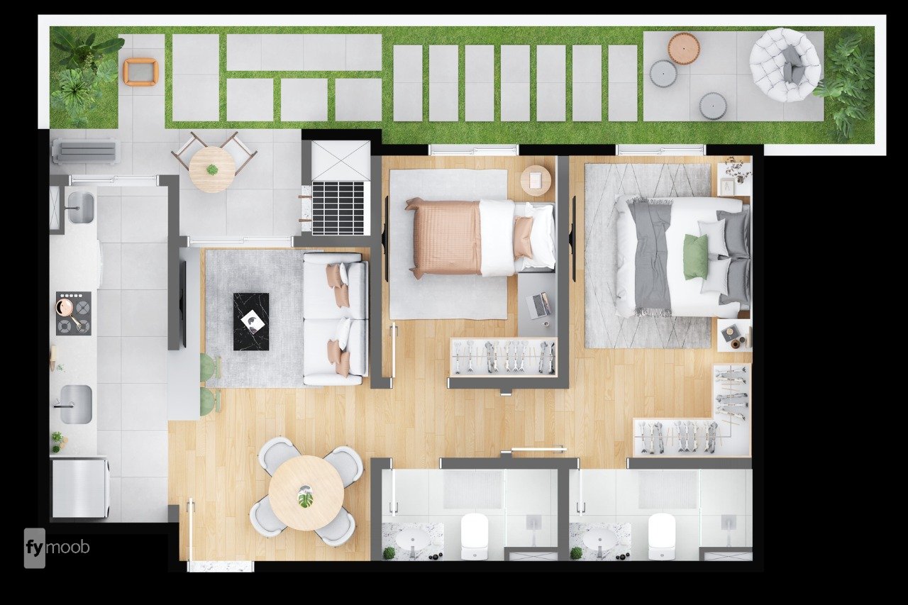 Foto do Apartamento com 2 quartos no Cidade Industrial, Curitiba - foto 5