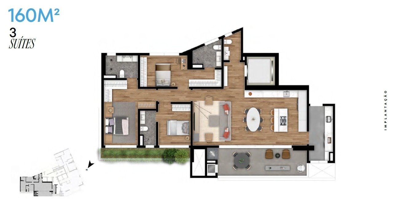 Foto do Apartamento com 3 quartos no Bigorrilho, Curitiba - foto 11