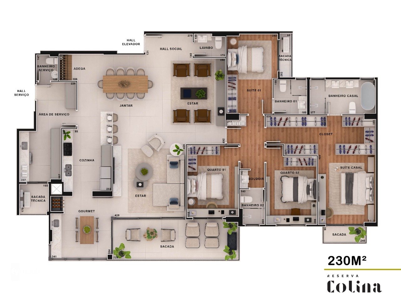 Foto do Apartamento com 4 quartos no Mossunguê, Curitiba - foto 26
