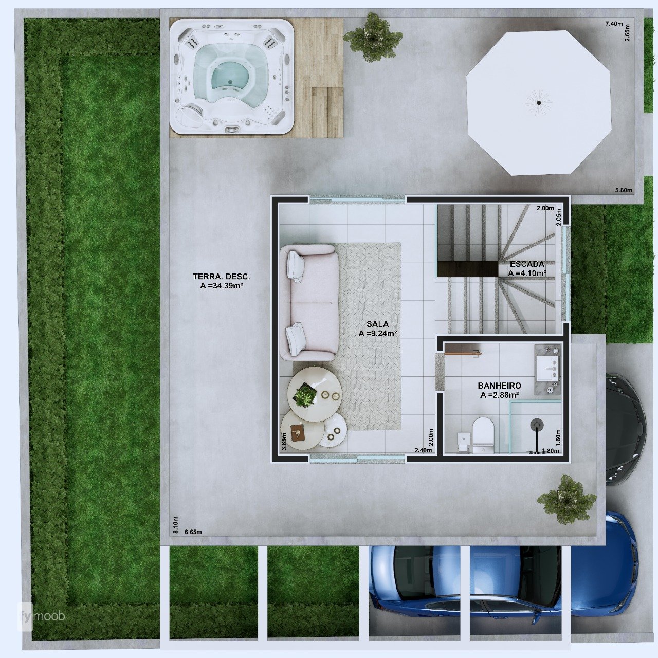 Foto do Sobrado com 3 quartos no Água Verde, Curitiba - foto 54