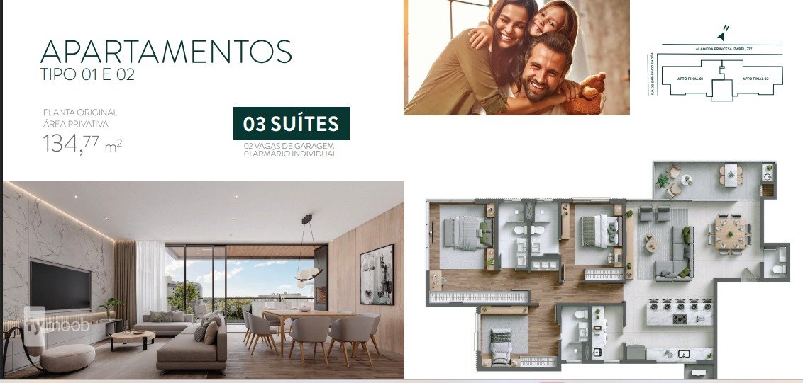 Foto do Apartamento com 3 quartos no Centro, Curitiba - foto 22