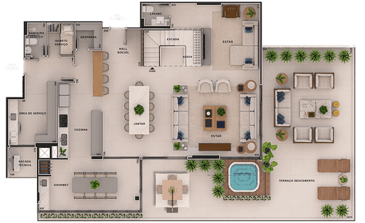 Planta 3 — Reserva Lago, Reserva Barigui (Avantti), Mossunguê, Curitiba