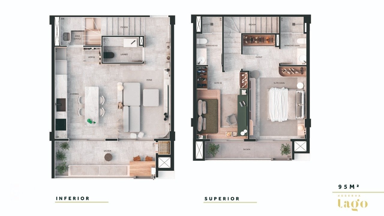 Foto do Apartamento Duplex com 2 quartos no Mossunguê, Curitiba - foto 5