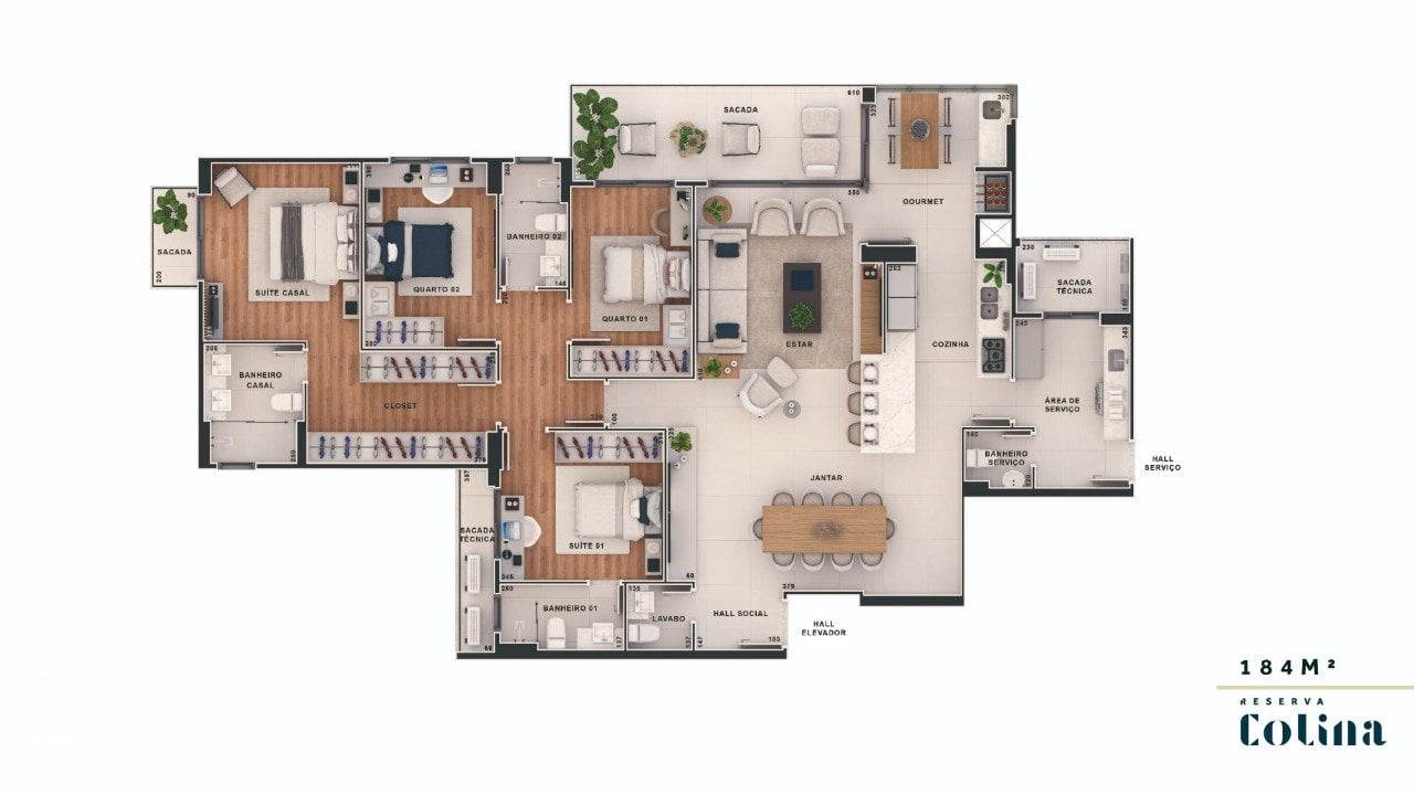 Foto do Apartamento com 4 quartos no Mossunguê, Curitiba - foto 26