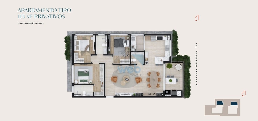 Foto do Apartamento com 2 quartos no Água Verde, Curitiba - foto 7