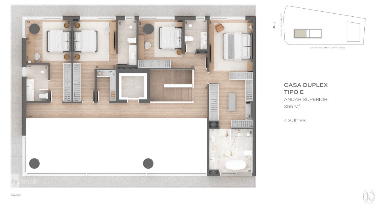 Foto do Apartamento com 3 quartos no Campo Comprido, Curitiba - foto 28