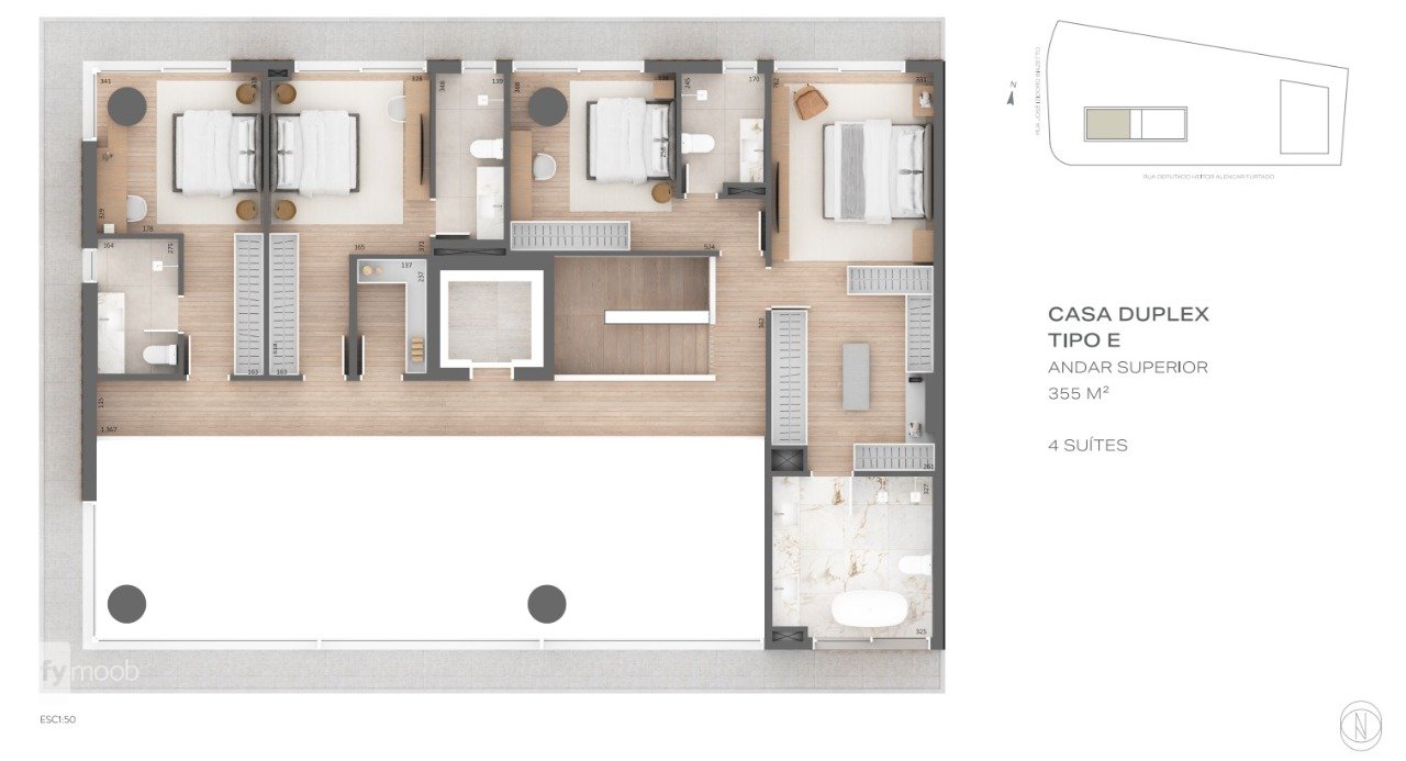 Foto do Apartamento com 3 quartos no Campo Comprido, Curitiba - foto 28