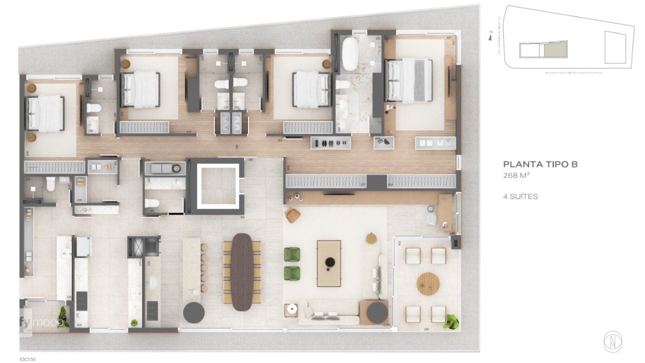 Foto do Apartamento com 3 quartos no Campo Comprido, Curitiba - foto 26