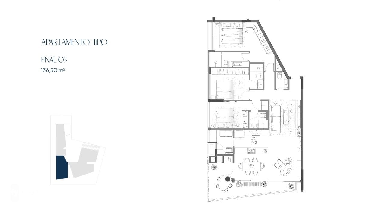 Foto do Apartamento com 3 quartos no Batel, Curitiba - foto 17