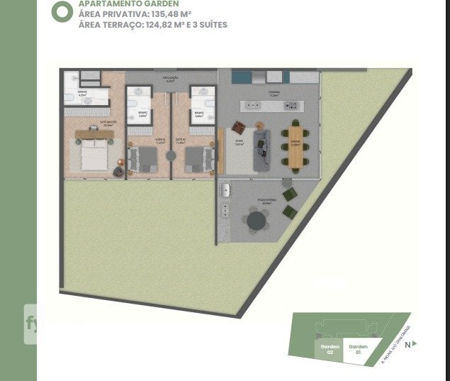 Foto do Apartamento com 3 quartos no Mossunguê, Curitiba - foto 23
