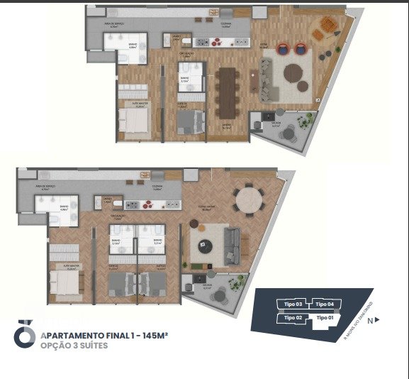 Foto do Apartamento com 3 quartos no Mossunguê, Curitiba - foto 26