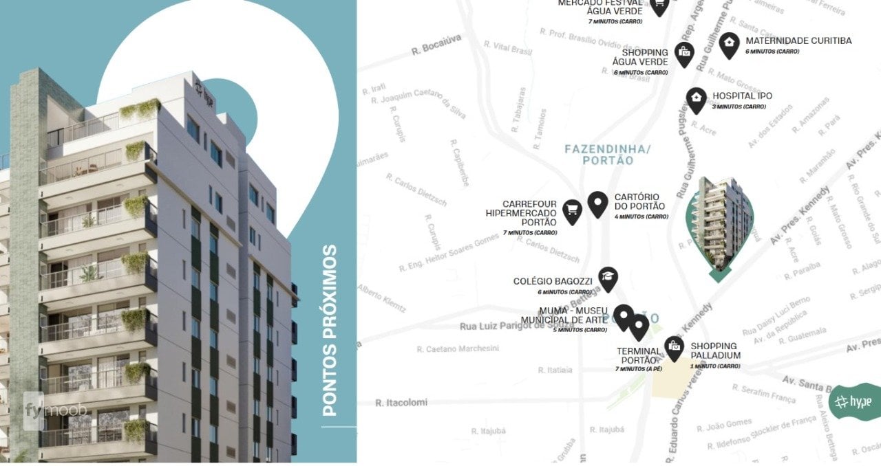 Foto do Apartamento com 3 quartos no Portão, Curitiba - foto 2