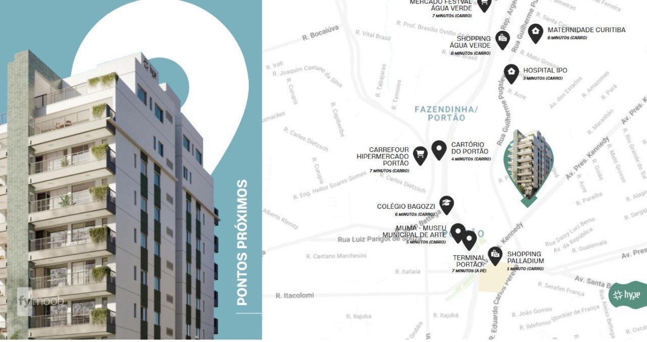 Foto do Apartamento com 3 quartos no Portão, Curitiba - foto 2