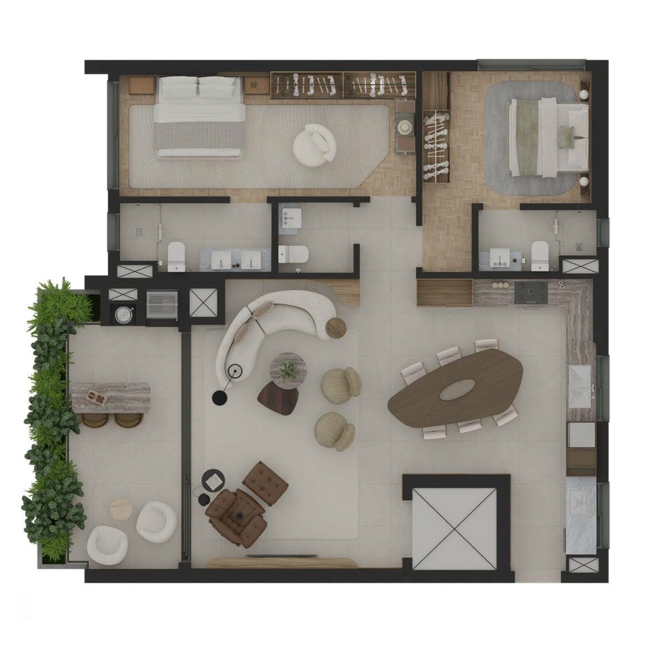 Foto do Apartamento com 2 quartos no Campina do Siqueira, Curitiba - foto 9
