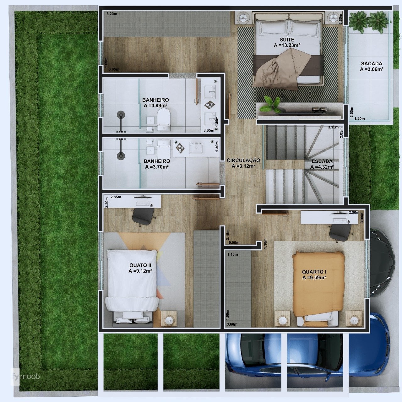 Foto do Sobrado com 3 quartos no Água Verde, Curitiba - foto 52