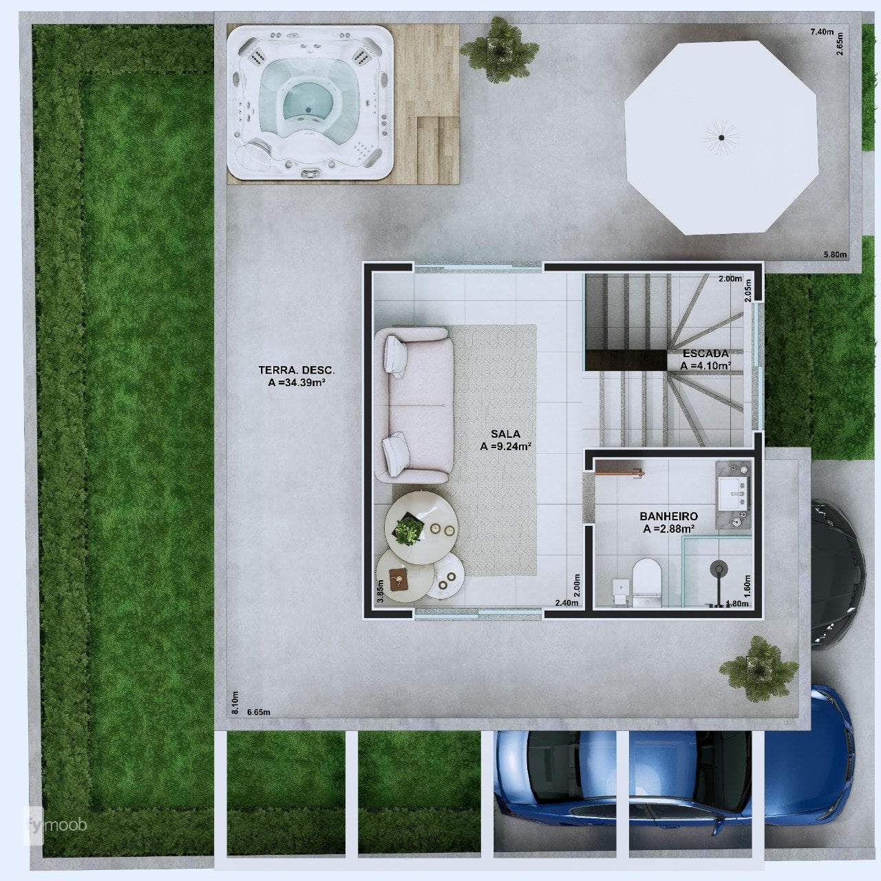 Foto do Sobrado com 3 quartos no Água Verde, Curitiba - foto 54