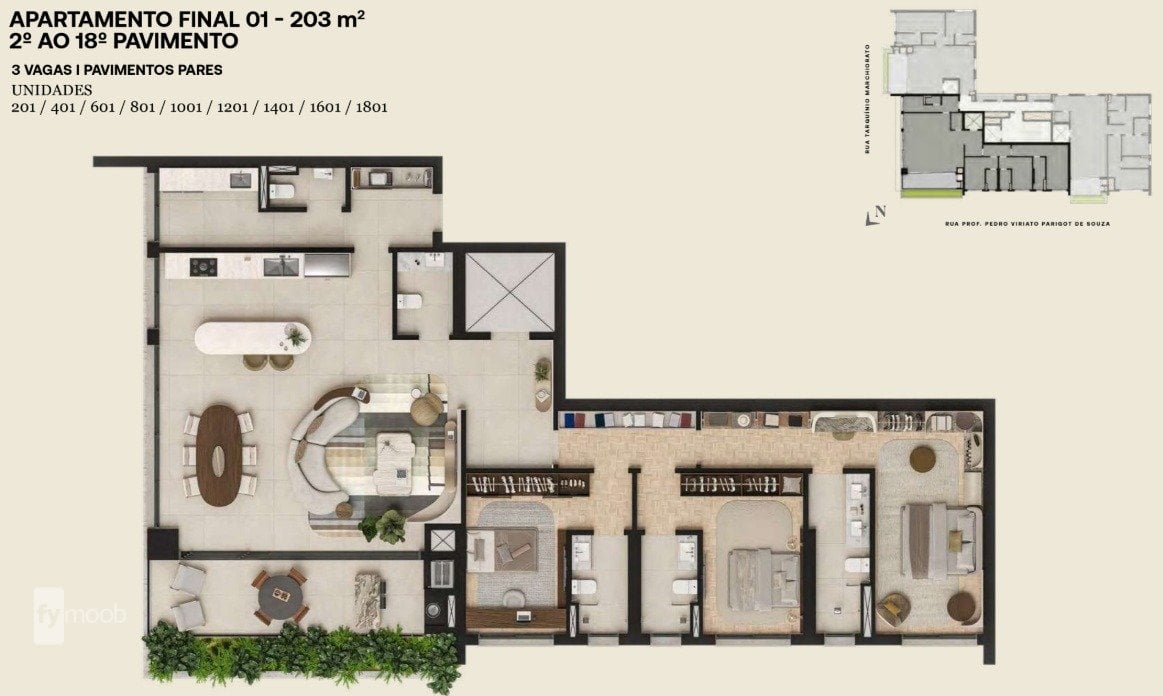Foto do Apartamento com 3 quartos no Campina do Siqueira, Curitiba - foto 8
