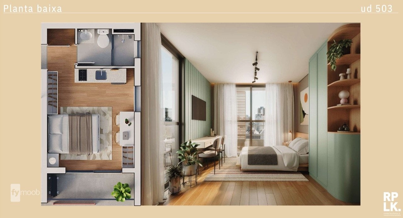 Foto do Studio com 1 quartos no Água Verde, Curitiba - foto 26