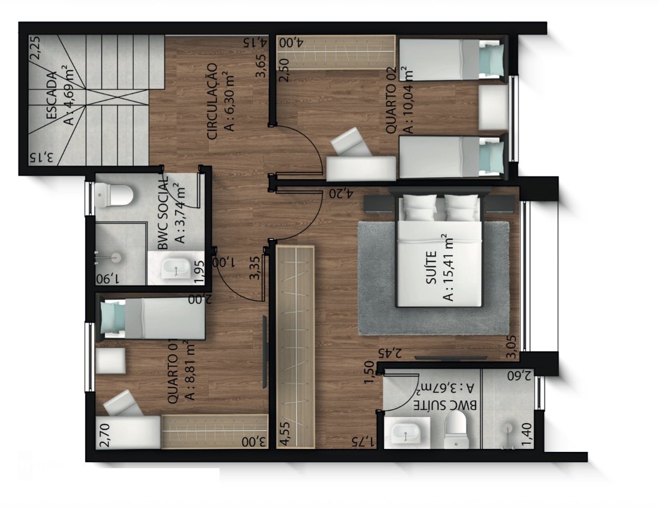 Foto do Casa em Condomínio com 3 quartos no Portão, Curitiba - foto 9