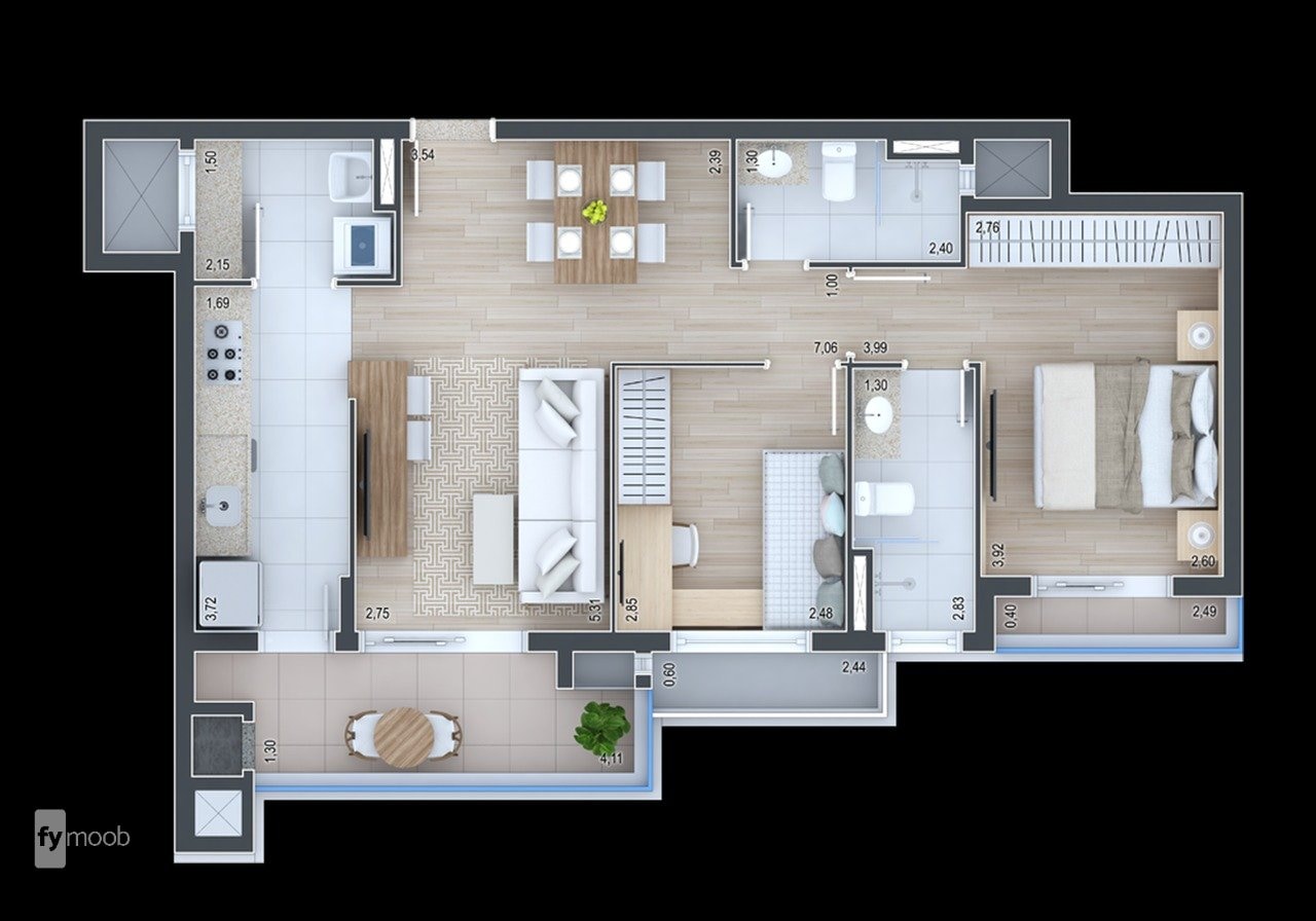 Foto do Apartamento com 3 quartos no Água Verde, Curitiba - foto 14