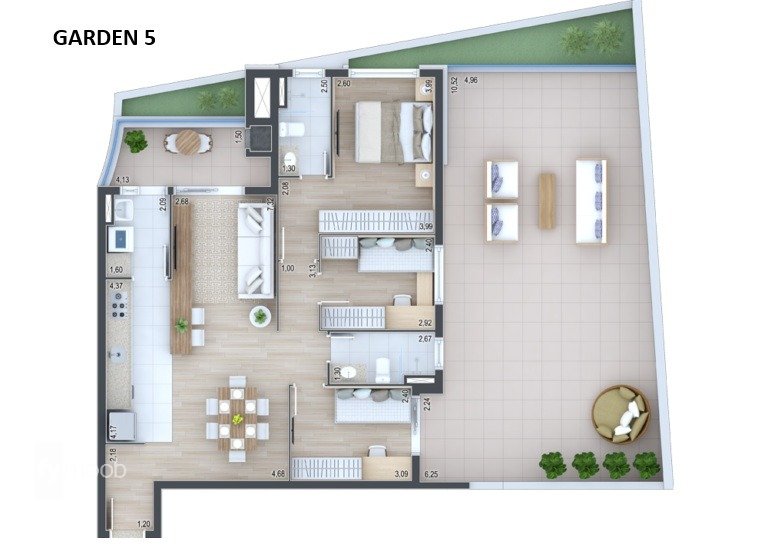 Foto do Apartamento com 3 quartos no Água Verde, Curitiba - foto 17